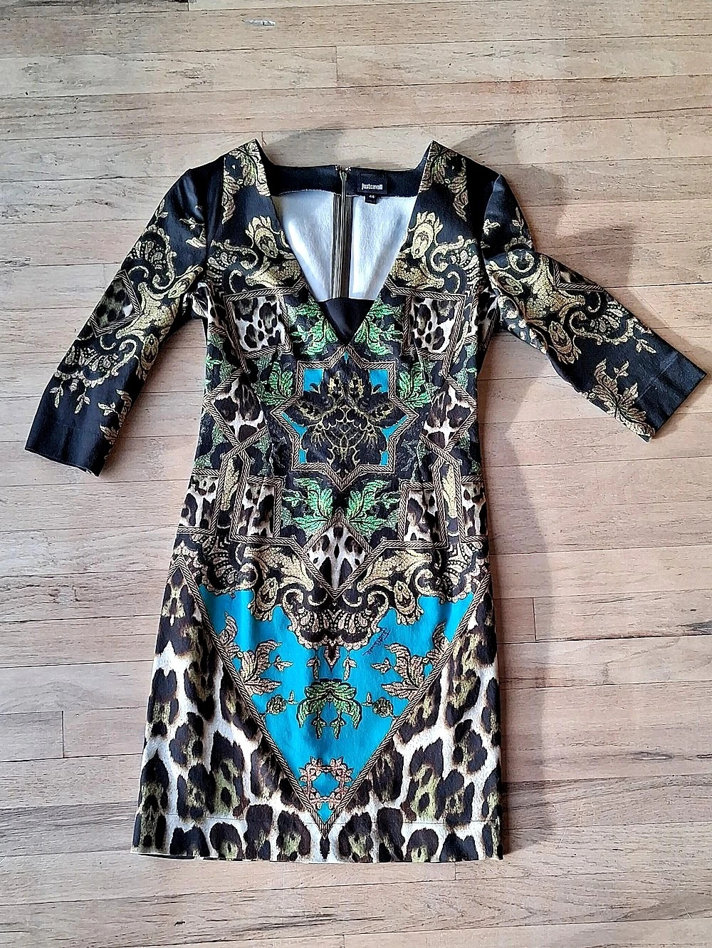Just Cavalli Women's Animal Print Mini Dress Size 44